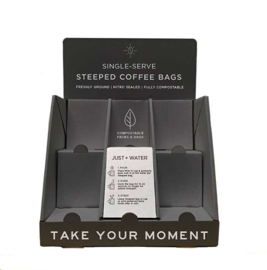Steeped Coffee - POP Cardboard Display
